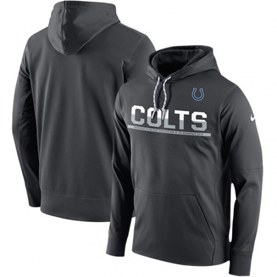 NFL Mens Indianapolis Colts Nike Sideline Circuit Anthracite Pullover Hoodie NFL Mens Indianapolis Colts Nike Sideline Circuit Anthracite Pullover Hoodie