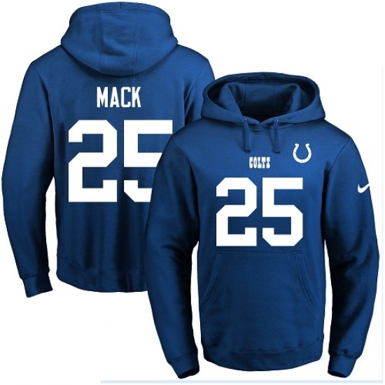NFL Mens Nike Indianapolis Colts 25 Marlon Mack Royal Blue Name Number Pullover Hoodie NFL Mens Nike Indianapolis Colts 25 Marlon Mack Royal Blue Name Number Pullover Hoodie