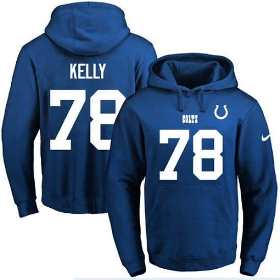NFL Mens Nike Indianapolis Colts 78 Ryan Kelly Royal Blue Name Number Pullover Hoodie NFL Mens Nike Indianapolis Colts 78 Ryan Kelly Royal Blue Name Number Pullover Hoodie