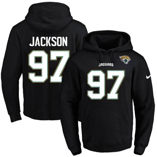 NFL Mens Nike Jacksonville Jaguars 97 Malik Jackson Black Name Number Pullover Hoodie NFL Mens Nike Jacksonville Jaguars 97 Malik Jackson Black Name Number Pullover Hoodie