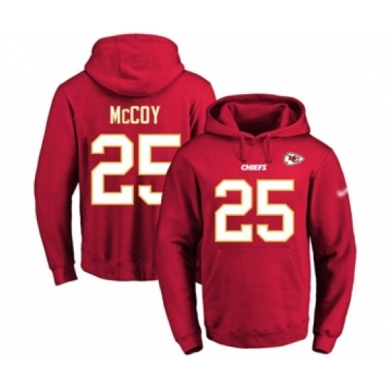 Football Mens Kansas City Chiefs 25 LeSean McCoy Red Name Number Pullover Hoodie Football Mens Kansas City Chiefs 25 LeSean McCoy Red Name Number Pullover Hoodie