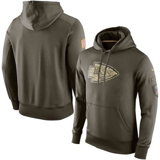 NFL Mens Kansas City Chiefs Nike Olive Salute To Service KO Performance Hoodie NFL Mens Kansas City Chiefs Nike Olive Salute To Service KO Performance Hoodie