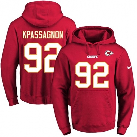 NFL Mens Nike Kansas City Chiefs 92 Tanoh Kpassagnon Red Name Number Pullover Hoodie NFL Mens Nike Kansas City Chiefs 92 Tanoh Kpassagnon Red Name Number Pullover Hoodie