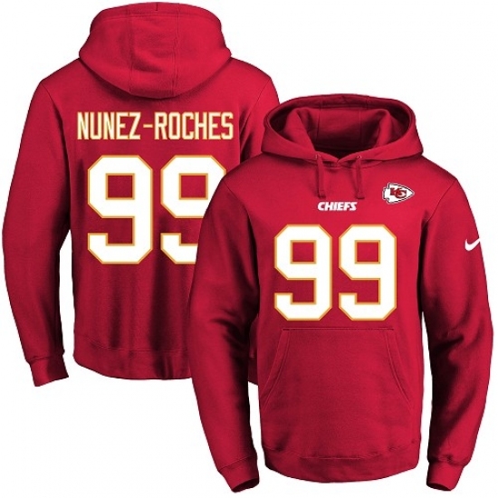 NFL Mens Nike Kansas City Chiefs 99 Rakeem Nunez Roches Red Name Number Pullover Hoodie NFL Mens Nike Kansas City Chiefs 99 Rakeem Nunez Roches Red Name Number Pullover Hoodie