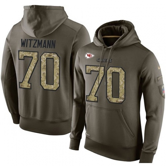 NFL Nike Kansas City Chiefs 70 Bryan Witzmann Green Salute To Service Mens Pullover Hoodie NFL Nike Kansas City Chiefs 70 Bryan Witzmann Green Salute To Service Mens Pullover Hoodie