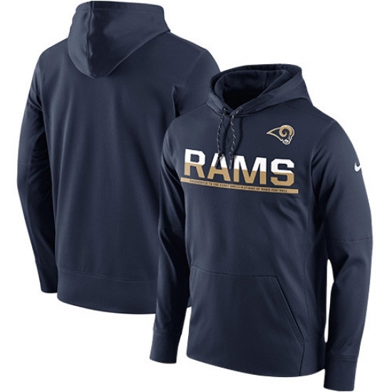 NFL Mens Los Angeles Rams Nike Navy Sideline Circuit Pullover Performance Hoodie NFL Mens Los Angeles Rams Nike Navy Sideline Circuit Pullover Performance Hoodie