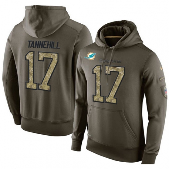 NFL Nike Miami Dolphins 17 Ryan Tannehill Green Salute To Service Mens Pullover Hoodie NFL Nike Miami Dolphins 17 Ryan Tannehill Green Salute To Service Mens Pullover Hoodie