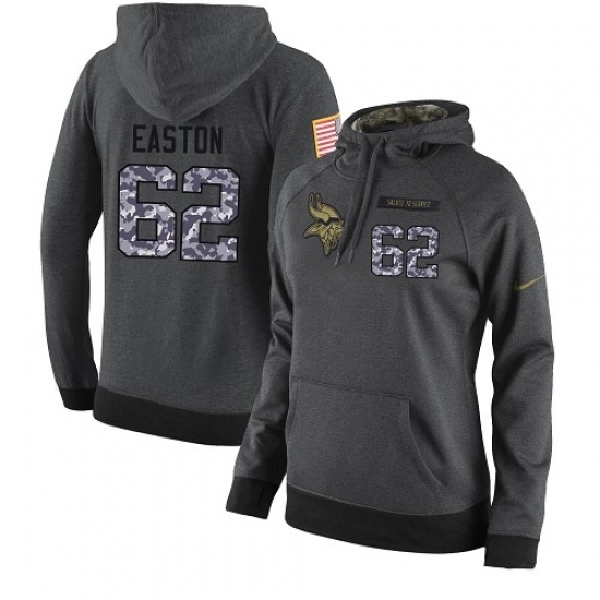 NFL Womens Nike Minnesota Vikings 62 Nick Easton Stitched Black Anthracite Salute to Service Player Performance Hoodie NFL Womens Nike Minnesota Vikings 62 Nick Easton Stitched Black Anthracite Salute to Service Player Performance Hoodie
