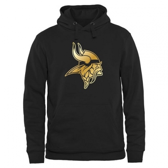 NFL Mens Minnesota Vikings Pro Line Black Gold Collection Pullover Hoodie NFL Mens Minnesota Vikings Pro Line Black Gold Collection Pullover Hoodie
