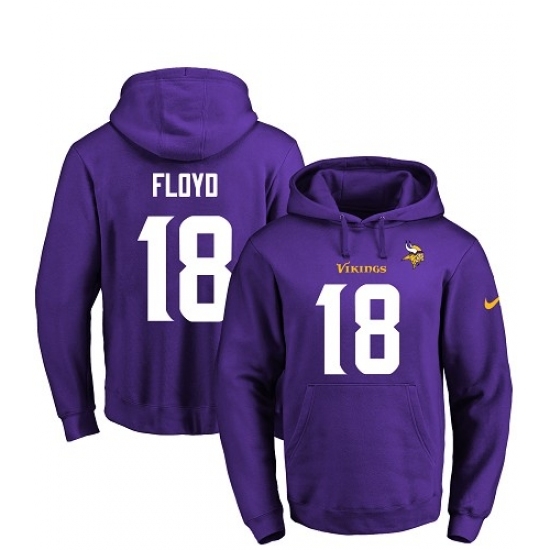 NFL Mens Nike Minnesota Vikings 18 Michael Floyd Purple Name Number Pullover Hoodie NFL Mens Nike Minnesota Vikings 18 Michael Floyd Purple Name Number Pullover Hoodie