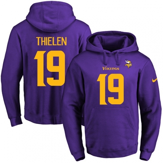 NFL Mens Nike Minnesota Vikings 19 Adam Thielen PurpleGold No Name Number Pullover Hoodie NFL Mens Nike Minnesota Vikings 19 Adam Thielen PurpleGold No Name Number Pullover Hoodie