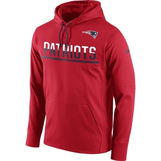 NFL Mens New England Patriots Nike Sideline Circuit Red Pullover Hoodie NFL Mens New England Patriots Nike Sideline Circuit Red Pullover Hoodie
