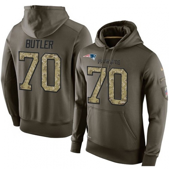 NFL Nike New England Patriots 70 Adam Butler Green Salute To Service Mens Pullover Hoodie NFL Nike New England Patriots 70 Adam Butler Green Salute To Service Mens Pullover Hoodie