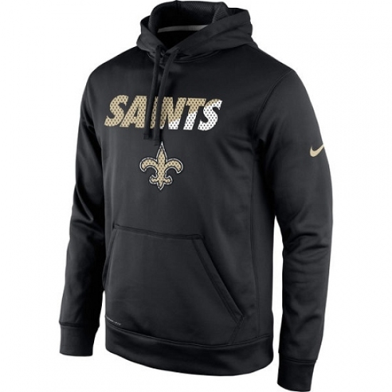 NFL Mens New Orleans Saints Nike Black Kick Off Staff Performance Pullover Hoodie NFL Mens New Orleans Saints Nike Black Kick Off Staff Performance Pullover Hoodie