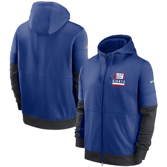 Men New York Giants Nike Sideline Impact Lockup Performance Full Zip Hoodie Royal Men New York Giants Nike Sideline Impact Lockup Performance Full Zip Hoodie Royal