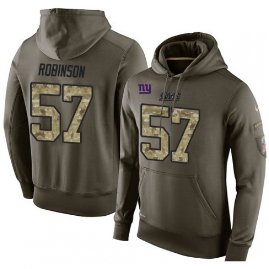 NFL Nike New York Giants 57 Keenan Robinson Green Salute To Service Mens Pullover Hoodie NFL Nike New York Giants 57 Keenan Robinson Green Salute To Service Mens Pullover Hoodie