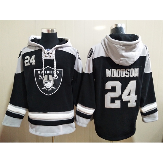 Los Angeles Raiders Sitched Pullover Hoodie #24 Charles Woodson Los Angeles Raiders Sitched Pullover Hoodie #24 Charles Woodson