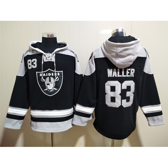 Los Angeles Raiders Sitched Pullover Hoodie #83 Darren Waller Los Angeles Raiders Sitched Pullover Hoodie #83 Darren Waller