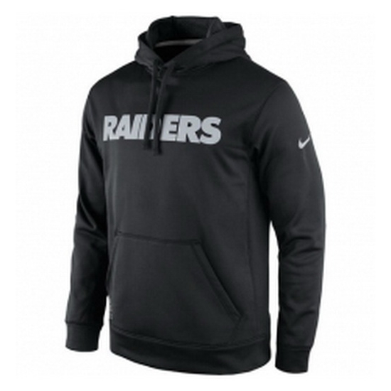 NFL Mens Oakland Raiders Nike Black KO Wordmark Performance Hoodie NFL Mens Oakland Raiders Nike Black KO Wordmark Performance Hoodie