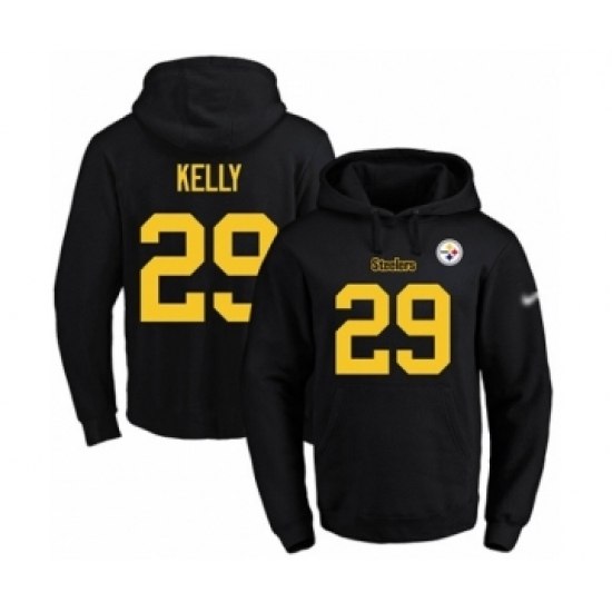 Football Mens Pittsburgh Steelers 29 Kam Kelly BlackGold No Name Number Pullover Hoodie Football Mens Pittsburgh Steelers 29 Kam Kelly BlackGold No Name Number Pullover Hoodie