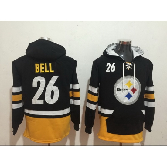 Men Nike Pittsburgh Steelers Le'Veon Bell 26 NFL Winter Thick Hoodie Men Nike Pittsburgh Steelers Le'Veon Bell 26 NFL Winter Thick Hoodie