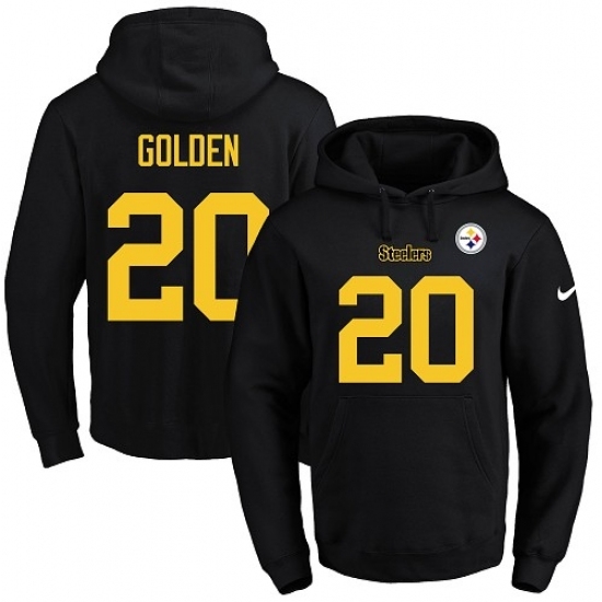 NFL Mens Nike Pittsburgh Steelers 20 Robert Golden BlackGold No Name Number Pullover Hoodie NFL Mens Nike Pittsburgh Steelers 20 Robert Golden BlackGold No Name Number Pullover Hoodie