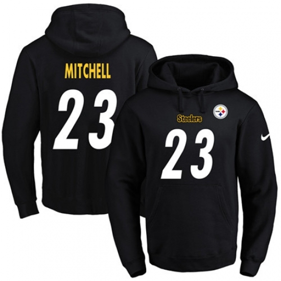 NFL Mens Nike Pittsburgh Steelers 23 Mike Mitchell Black Name Number Pullover Hoodie NFL Mens Nike Pittsburgh Steelers 23 Mike Mitchell Black Name Number Pullover Hoodie