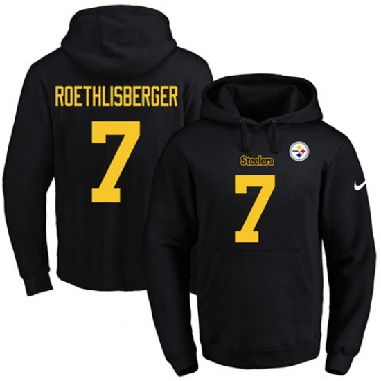NFL Mens Nike Pittsburgh Steelers 7 Ben Roethlisberger BlackGold No Name Number Pullover Hoodie NFL Mens Nike Pittsburgh Steelers 7 Ben Roethlisberger BlackGold No Name Number Pullover Hoodie
