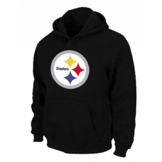 NFL Mens Nike Pittsburgh Steelers Logo Pullover Hoodie Black NFL Mens Nike Pittsburgh Steelers Logo Pullover Hoodie Black