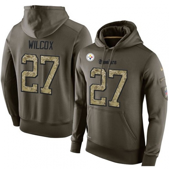 NFL Nike Pittsburgh Steelers 27 JJ Wilcox Green Salute To Service Mens Pullover Hoodie NFL Nike Pittsburgh Steelers 27 JJ Wilcox Green Salute To Service Mens Pullover Hoodie