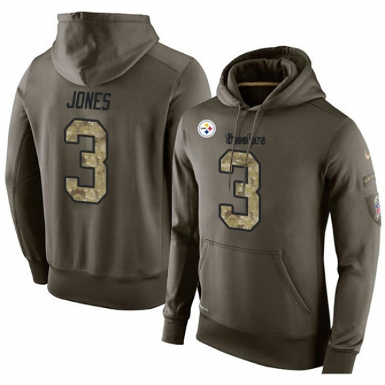 NFL Nike Pittsburgh Steelers 3 Landry Jones Green Salute To Service Mens Pullover Hoodie NFL Nike Pittsburgh Steelers 3 Landry Jones Green Salute To Service Mens Pullover Hoodie
