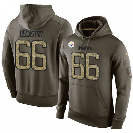 NFL Nike Pittsburgh Steelers 66 David DeCastro Green Salute To Service Mens Pullover Hoodie NFL Nike Pittsburgh Steelers 66 David DeCastro Green Salute To Service Mens Pullover Hoodie