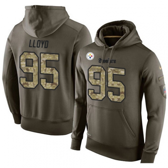 NFL Nike Pittsburgh Steelers 95 Greg Lloyd Green Salute To Service Mens Pullover Hoodie NFL Nike Pittsburgh Steelers 95 Greg Lloyd Green Salute To Service Mens Pullover Hoodie