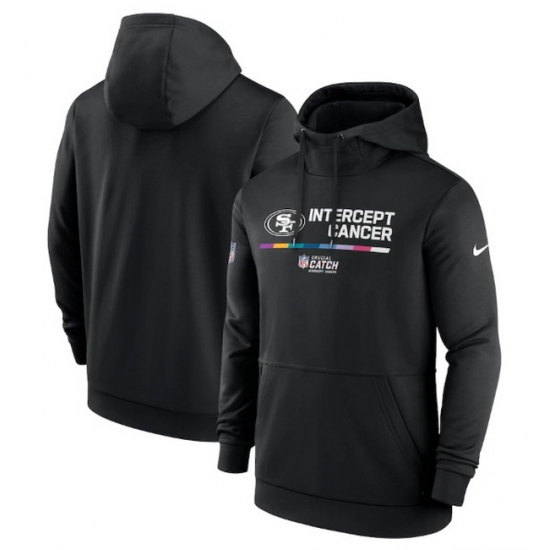 Men San Francisco 49ers 2022 Black Crucial Catch Therma Performance Pullover Hoodie Men San Francisco 49ers 2022 Black Crucial Catch Therma Performance Pullover Hoodie