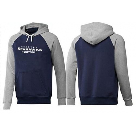 NFL Mens Nike Seattle Seahawks English Version Pullover Hoodie NavyGrey NFL Mens Nike Seattle Seahawks English Version Pullover Hoodie NavyGrey