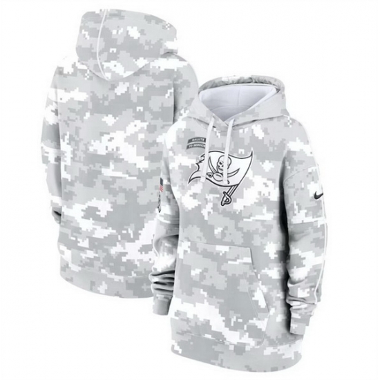 Women Tampa Bay Buccaneers 2024 Arctic Camo Salute To Service Club Fleece Pullover Hoodie Women Tampa Bay Buccaneers 2024 Arctic Camo Salute To Service Club Fleece Pullover Hoodie
