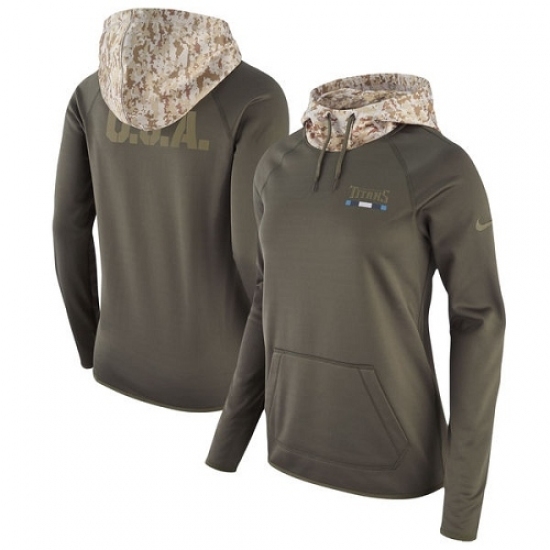 NFL Womens Tennessee Titans Nike Olive Salute to Service Performance Pullover Hoodie NFL Womens Tennessee Titans Nike Olive Salute to Service Performance Pullover Hoodie