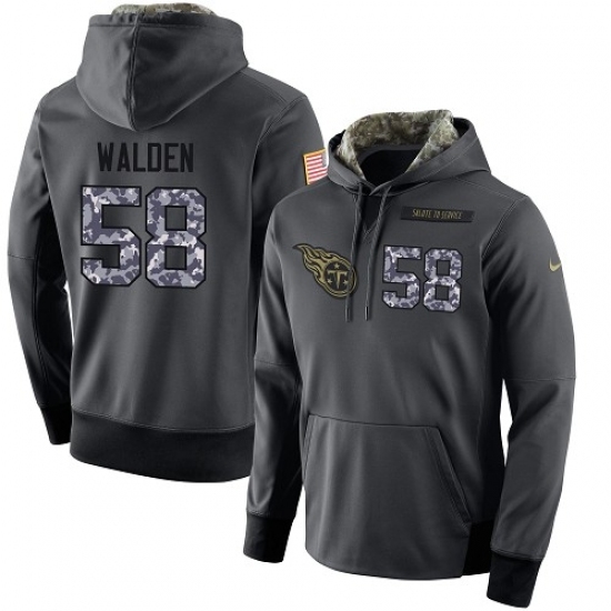 NFL Mens Nike Tennessee Titans 58 Erik Walden Stitched Black Anthracite Salute to Service Player Performance Hoodie NFL Mens Nike Tennessee Titans 58 Erik Walden Stitched Black Anthracite Salute to Service Player Performance Hoodie