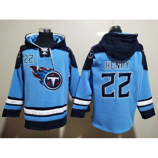 Tennessee Titans Light Blue Sitched Pullover Hoodie #22 Derrick Henry Tennessee Titans Light Blue Sitched Pullover Hoodie #22 Derrick Henry