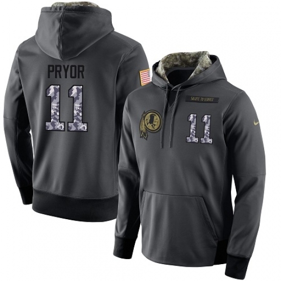 NFL Nike Washington Redskins 11 Terrelle Pryor Stitched Black Anthracite Salute to Service Player Performance Hoodie NFL Nike Washington Redskins 11 Terrelle Pryor Stitched Black Anthracite Salute to Service Player Performance Hoodie