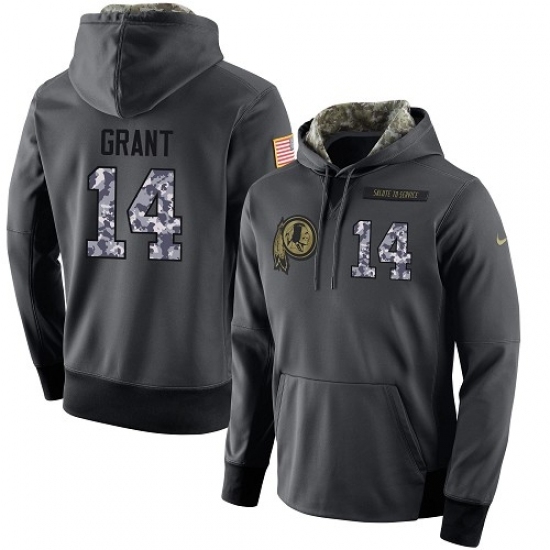 NFL Nike Washington Redskins 14 Ryan Grant Stitched Black Anthracite Salute to Service Player Performance Hoodie NFL Nike Washington Redskins 14 Ryan Grant Stitched Black Anthracite Salute to Service Player Performance Hoodie