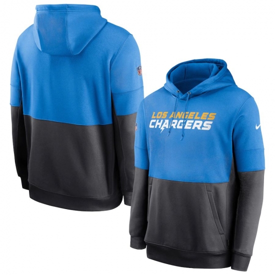 Men Los Angeles Chargers Nike Sideline Impact Lockup Performance Pullover Hoodie Powder Blue Navy Men Los Angeles Chargers Nike Sideline Impact Lockup Performance Pullover Hoodie Powder Blue Navy