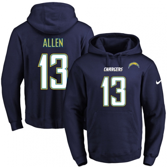 NFL Mens Nike Los Angeles Chargers 13 Keenan Allen Navy Blue Name Number Pullover Hoodie NFL Mens Nike Los Angeles Chargers 13 Keenan Allen Navy Blue Name Number Pullover Hoodie