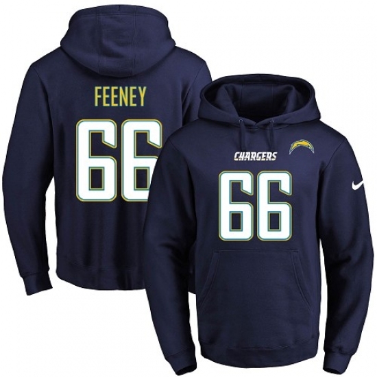 NFL Mens Nike Los Angeles Chargers 66 Dan Feeney Navy Blue Name Number Pullover Hoodie NFL Mens Nike Los Angeles Chargers 66 Dan Feeney Navy Blue Name Number Pullover Hoodie