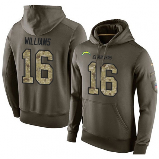 NFL Nike Los Angeles Chargers 16 Tyrell Williams Green Salute To Service Mens Pullover Hoodie NFL Nike Los Angeles Chargers 16 Tyrell Williams Green Salute To Service Mens Pullover Hoodie