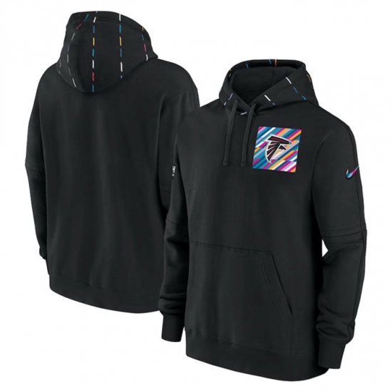 Men Atlanta Falcons Black 2023 Crucial Catch Club Pullover Hoodie Men Atlanta Falcons Black 2023 Crucial Catch Club Pullover Hoodie