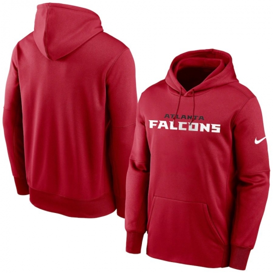 Men Atlanta Falcons Nike Fan Gear Wordmark Performance Pullover Hoodie Red Men Atlanta Falcons Nike Fan Gear Wordmark Performance Pullover Hoodie Red
