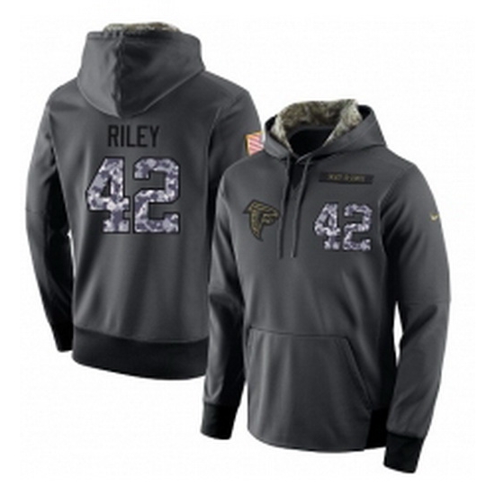 NFL Mens Nike Atlanta Falcons 42 Duke Riley Stitched Black Anthracite Salute to Service Player Performance Hoodie NFL Mens Nike Atlanta Falcons 42 Duke Riley Stitched Black Anthracite Salute to Service Player Performance Hoodie