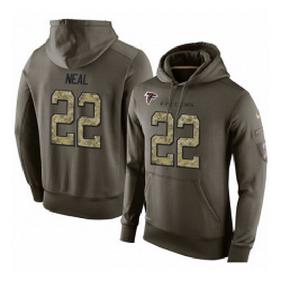 NFL Nike Atlanta Falcons 22 Keanu Neal Green Salute To Service Mens Pullover Hoodie NFL Nike Atlanta Falcons 22 Keanu Neal Green Salute To Service Mens Pullover Hoodie
