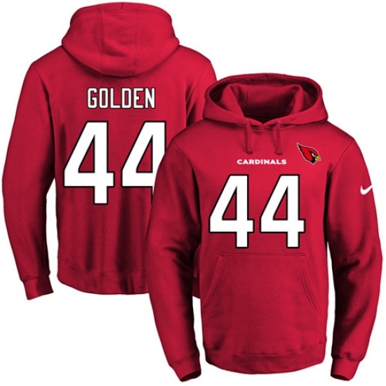 NFL Men Nike Arizona Cardinals 44 Markus Golden Red Name Number Pullover Hoodie NFL Men Nike Arizona Cardinals 44 Markus Golden Red Name Number Pullover Hoodie